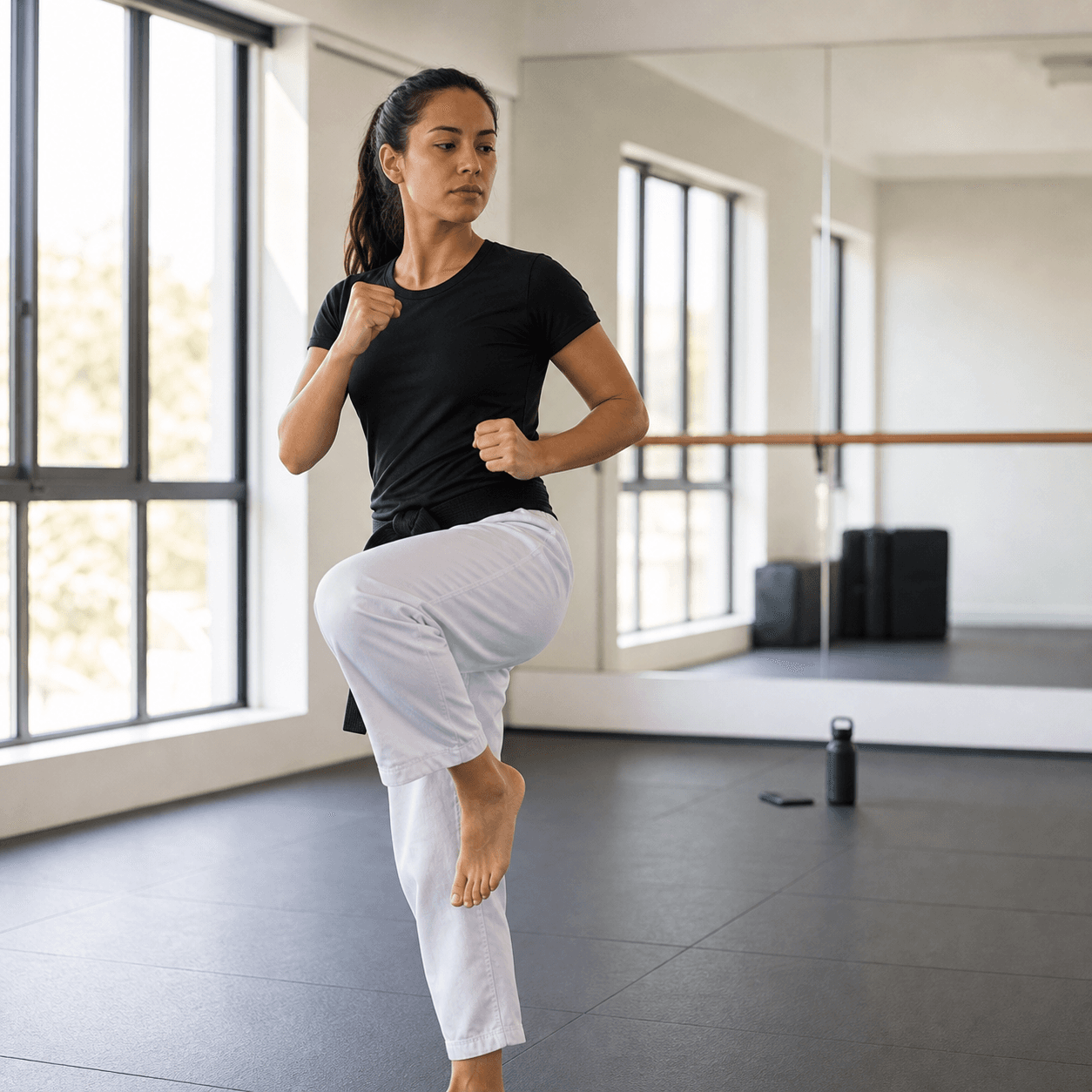 Foto de Maya entrenando
